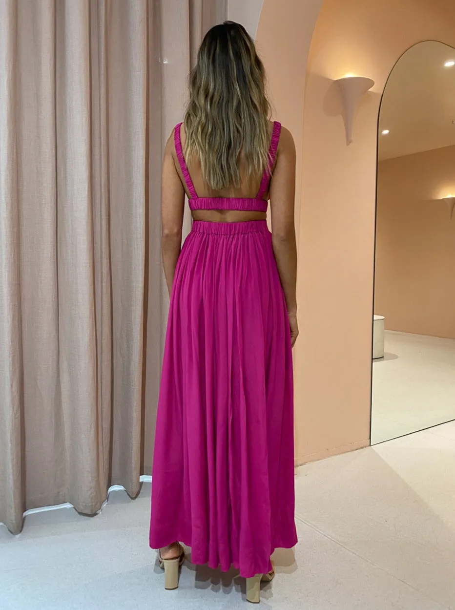 Magali Pascal Jillian Maxi Dress in Berry