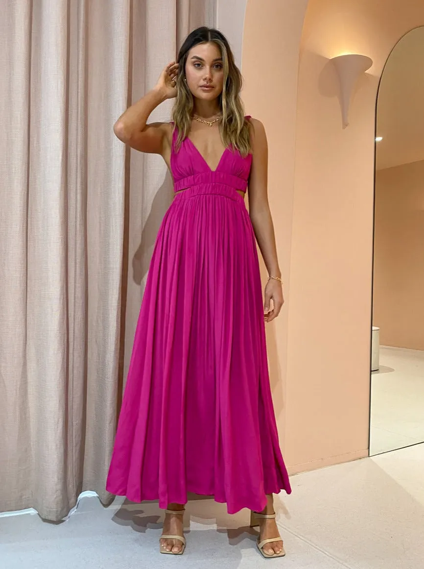 Magali Pascal Jillian Maxi Dress in Berry