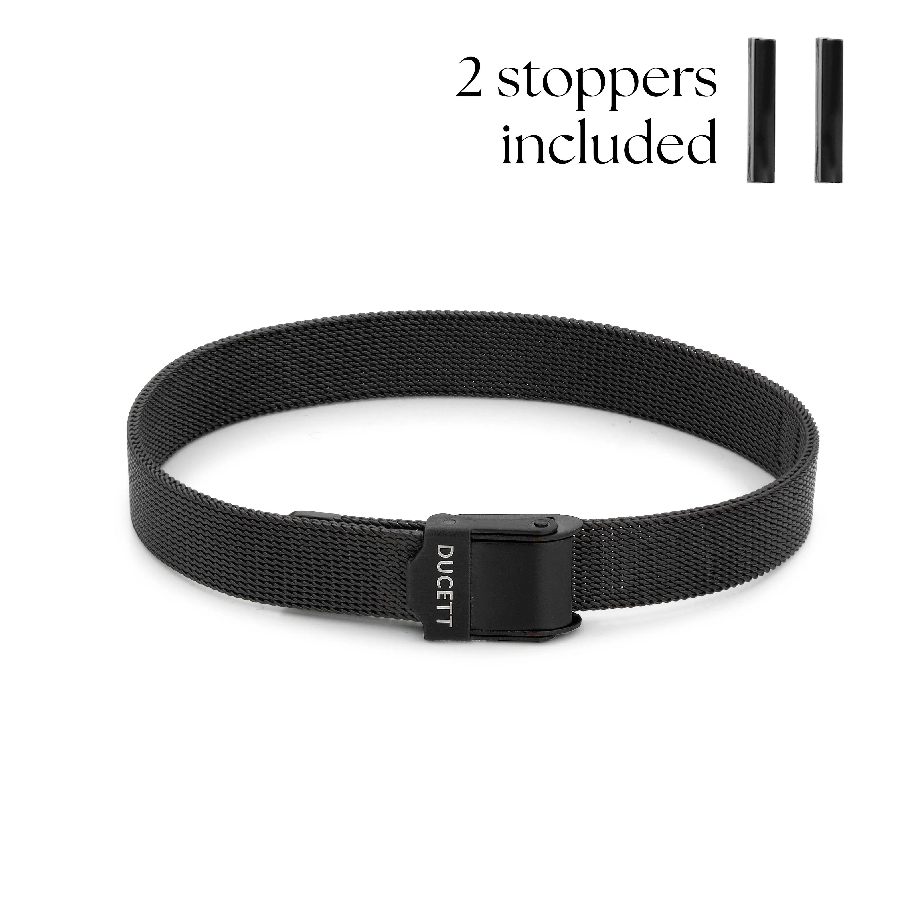 Mesh bracelet black luxe