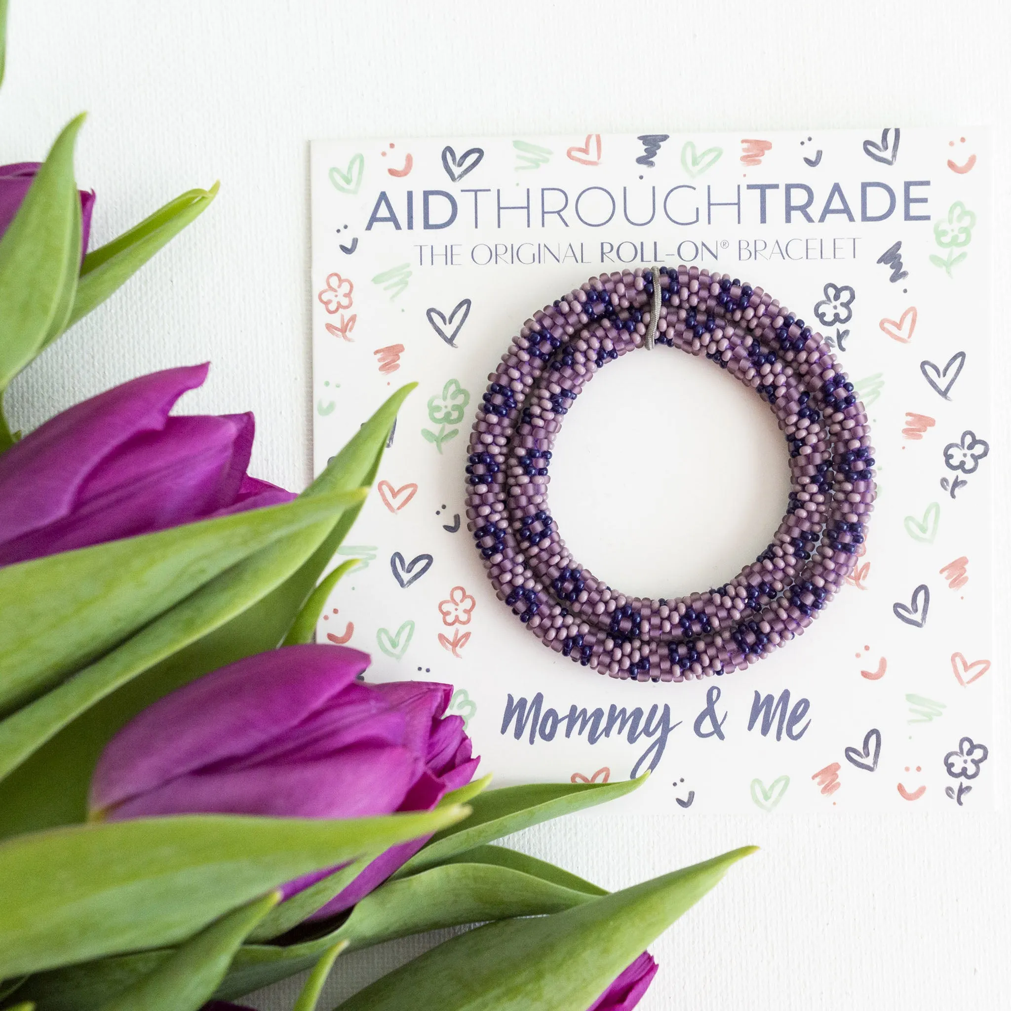 Mommy & Me Roll-On® Bracelets <br> Mauve