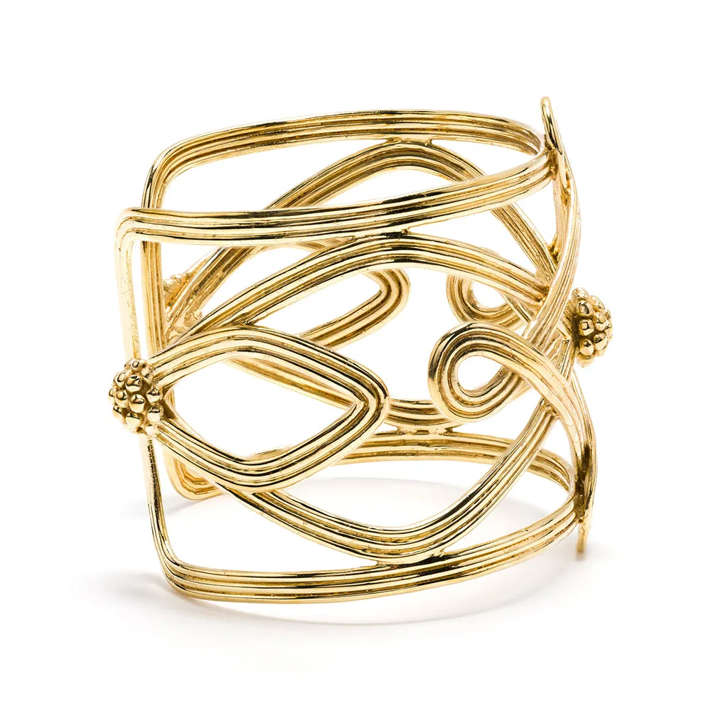 Monique Compass Cuff - Gold