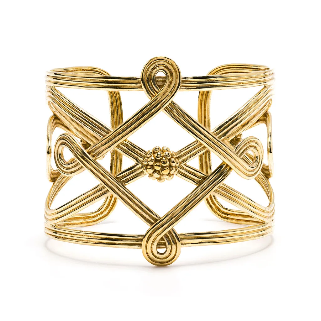 Monique Compass Cuff - Gold