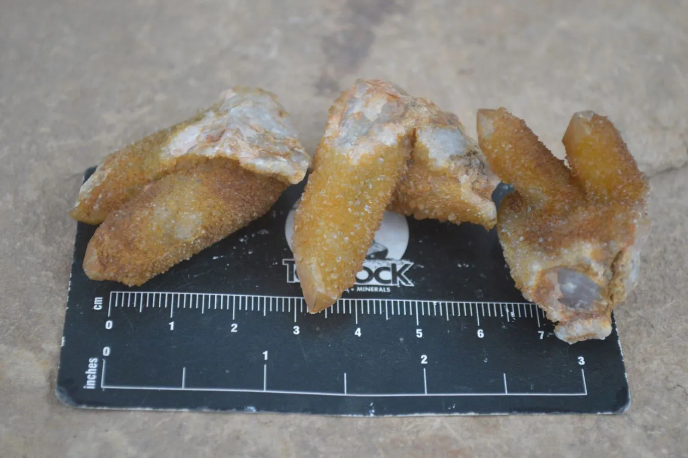 Natural Golden Limonite Solar Spirit Quartz Clusters / Crystals x 35 From Boekenhouthoek, South Africa