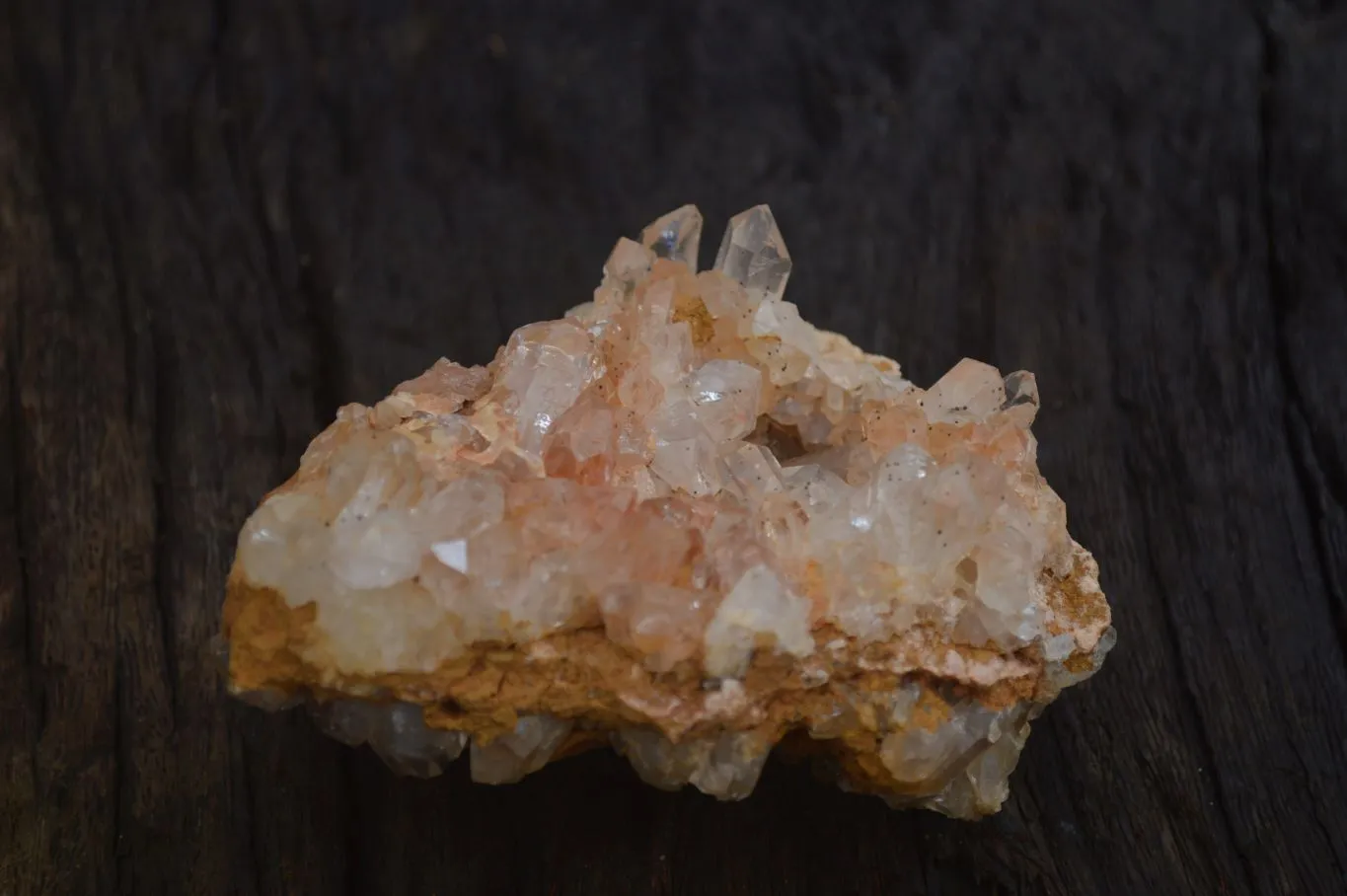 Natural Limonite Quartz Clusters x 13 From Mwinilunga, Zambia