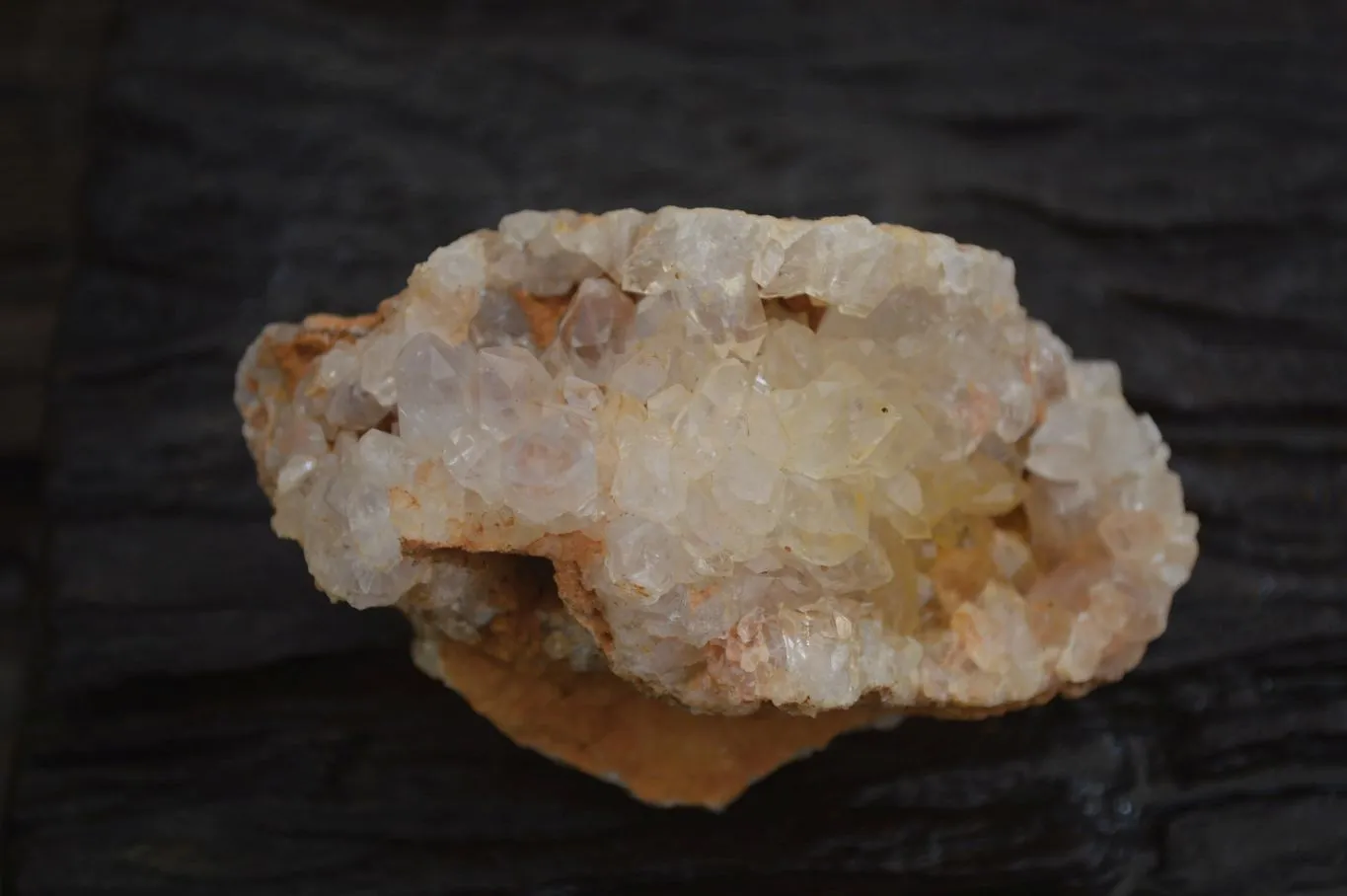 Natural Limonite Quartz Clusters x 13 From Mwinilunga, Zambia