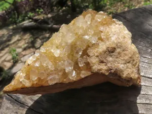 Natural Limonite Quartz Clusters x 7 From Solwezi, Zambia