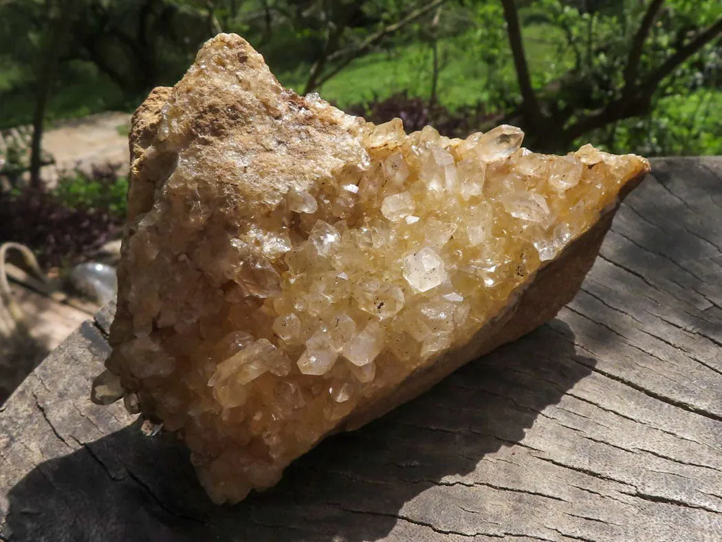 Natural Limonite Quartz Clusters x 7 From Solwezi, Zambia