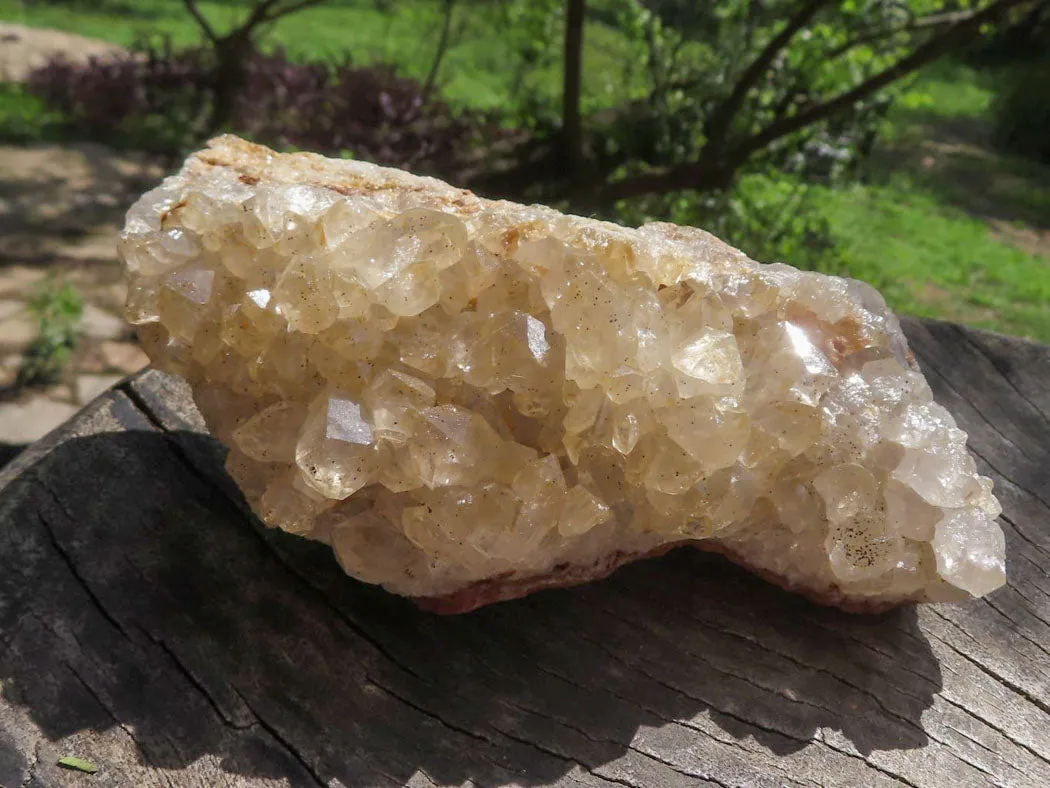 Natural Limonite Quartz Clusters x 7 From Solwezi, Zambia