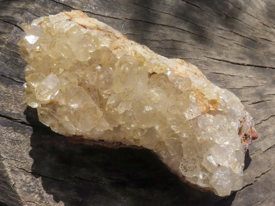 Natural Limonite Quartz Clusters x 7 From Solwezi, Zambia