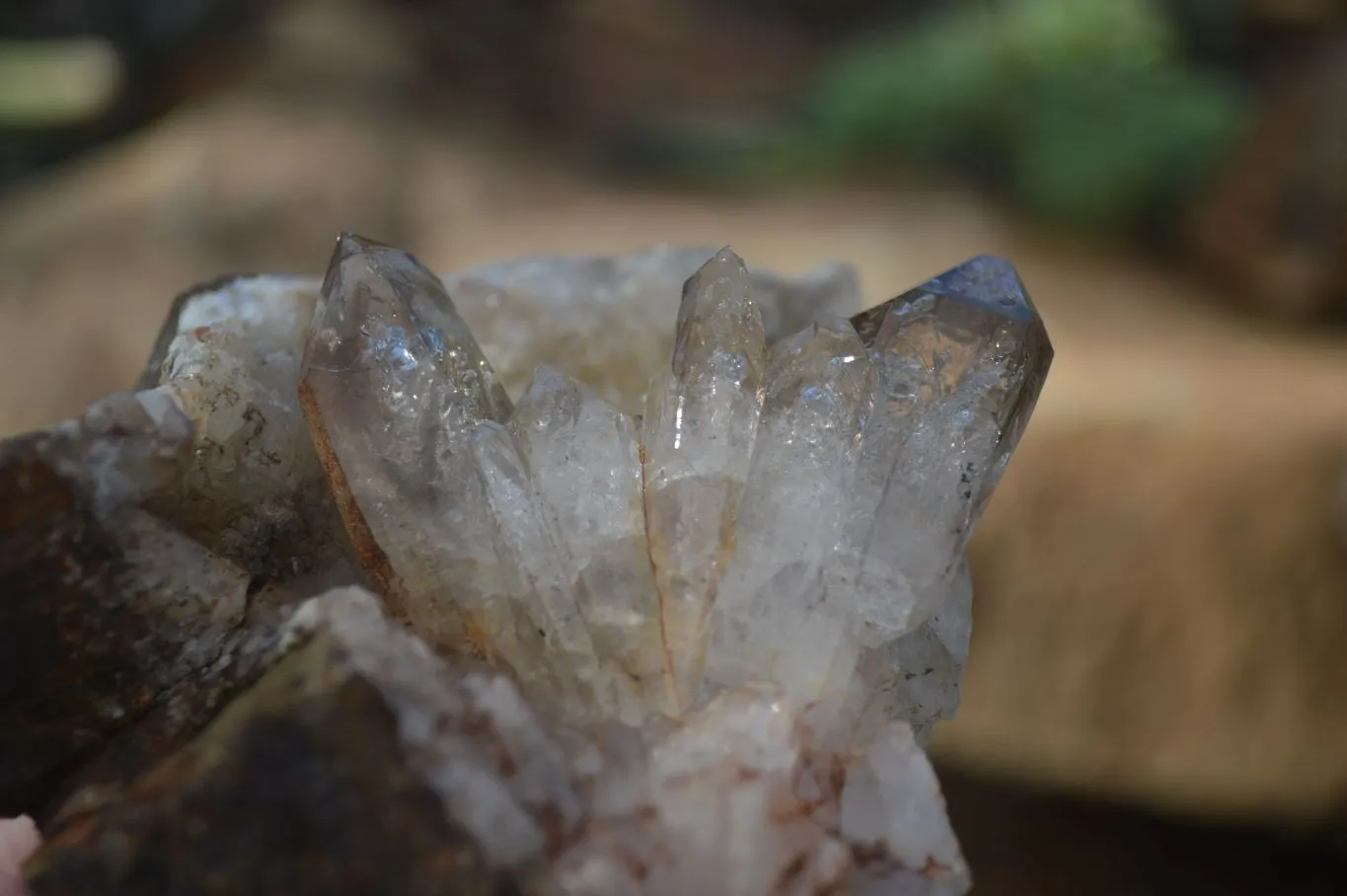 Natural Mixed Brandberg Quartz Matrix Specimens x 3 From Brandberg, Namibia