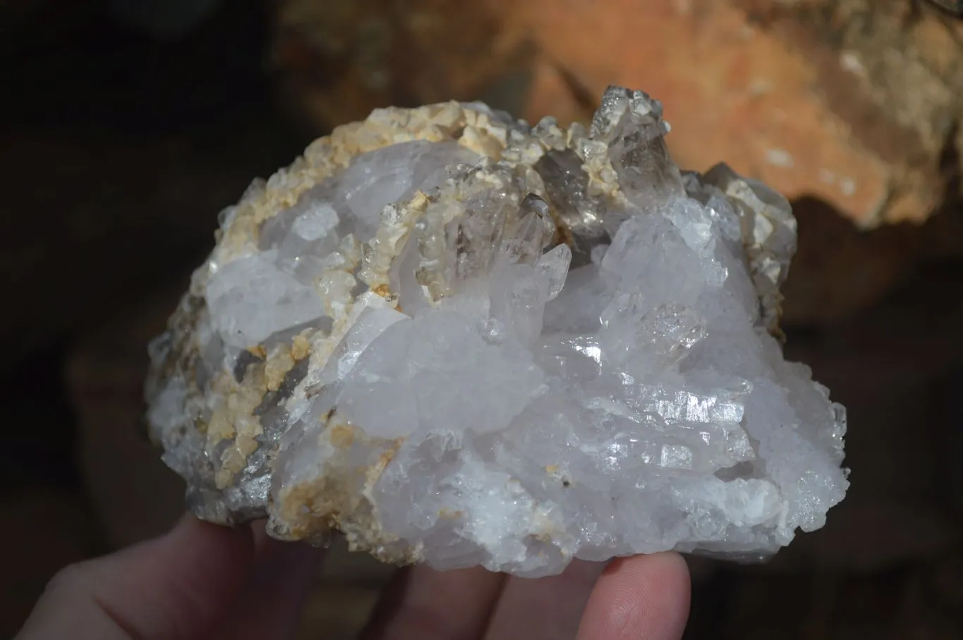 Natural Mixed Brandberg Quartz Matrix Specimens x 3 From Brandberg, Namibia