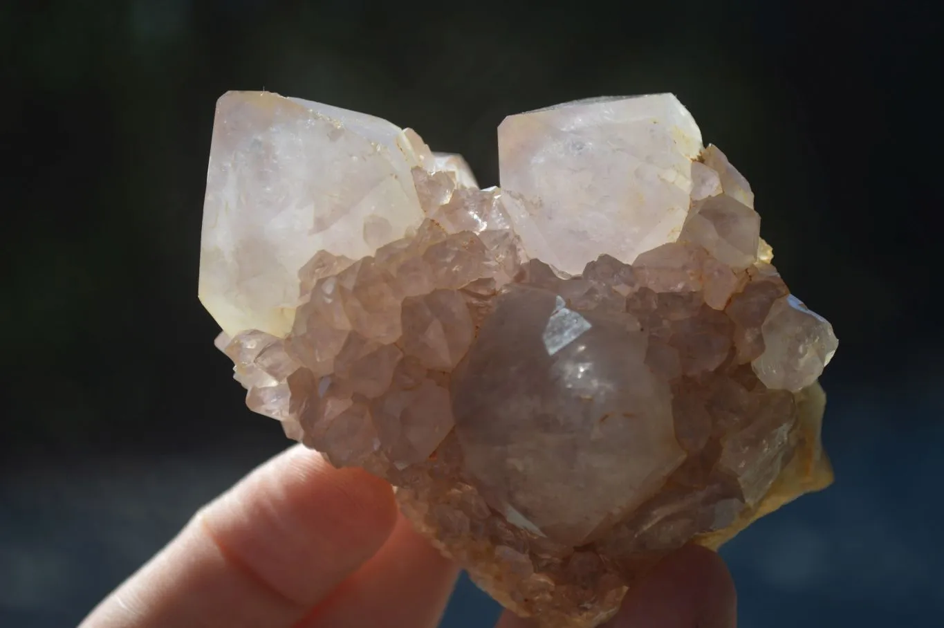 Natural Mixed Spirit Amethyst Quartz Clusters x 6 From Boekenhouthoek, South Africa