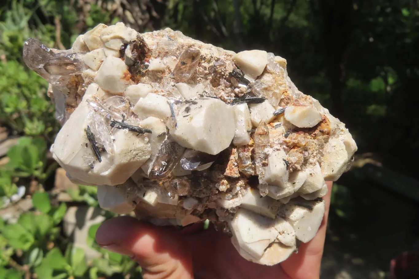 Natural Smokey Quartz On Aegirine Specimens x 2 From Malawi