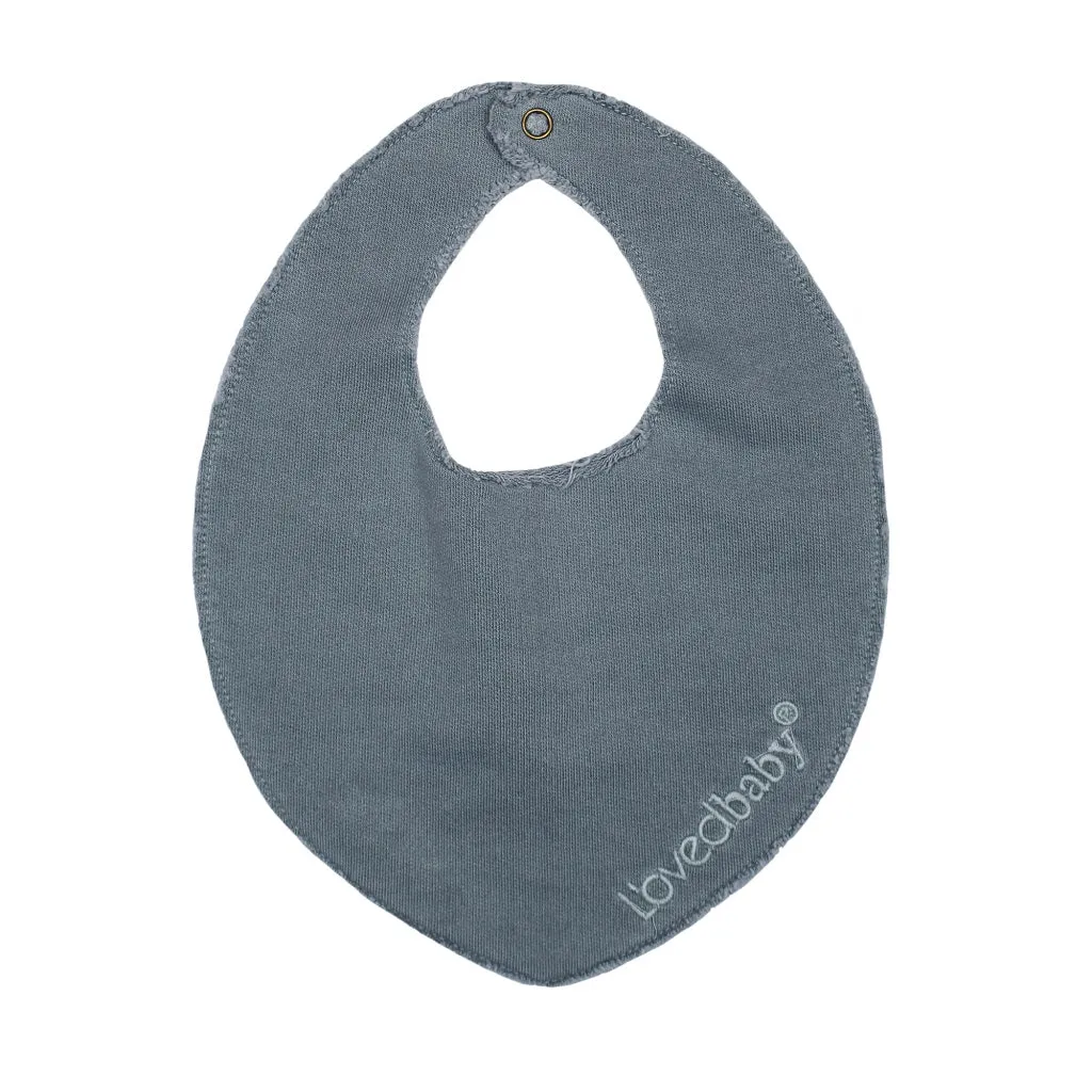 Organic French Terry Bib - Moonstone