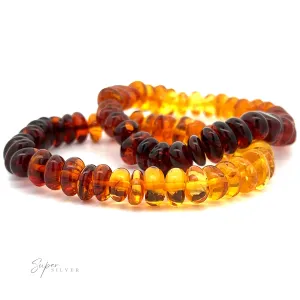 Outstanding Baltic Amber Rondelle Beaded Bracelet