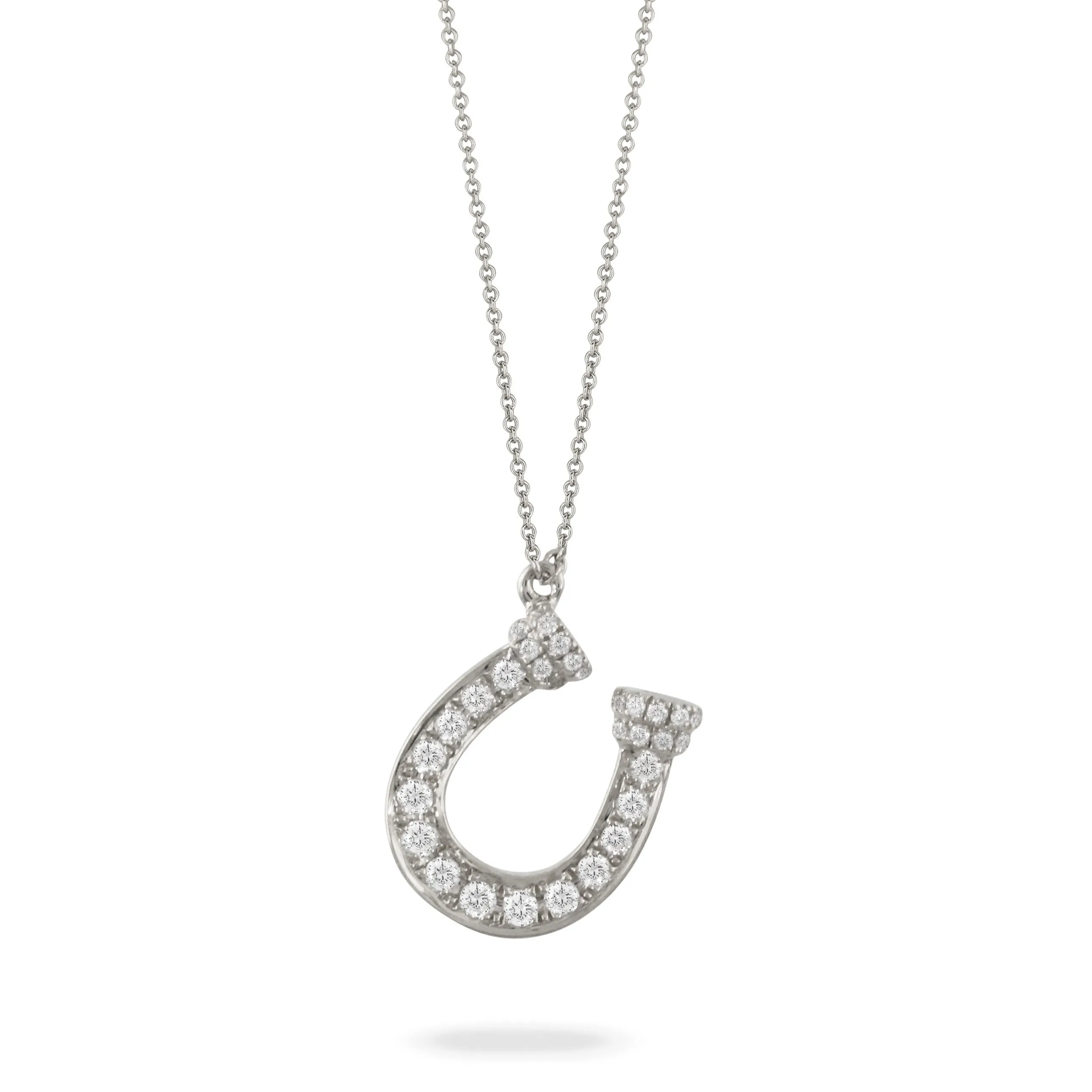 Petite Diamond Horseshoe Necklace