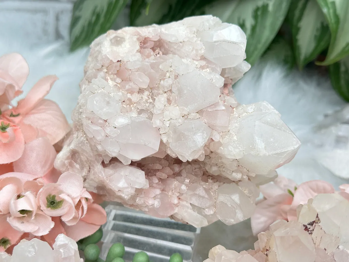 Pink Madagascar Quartz Clusters