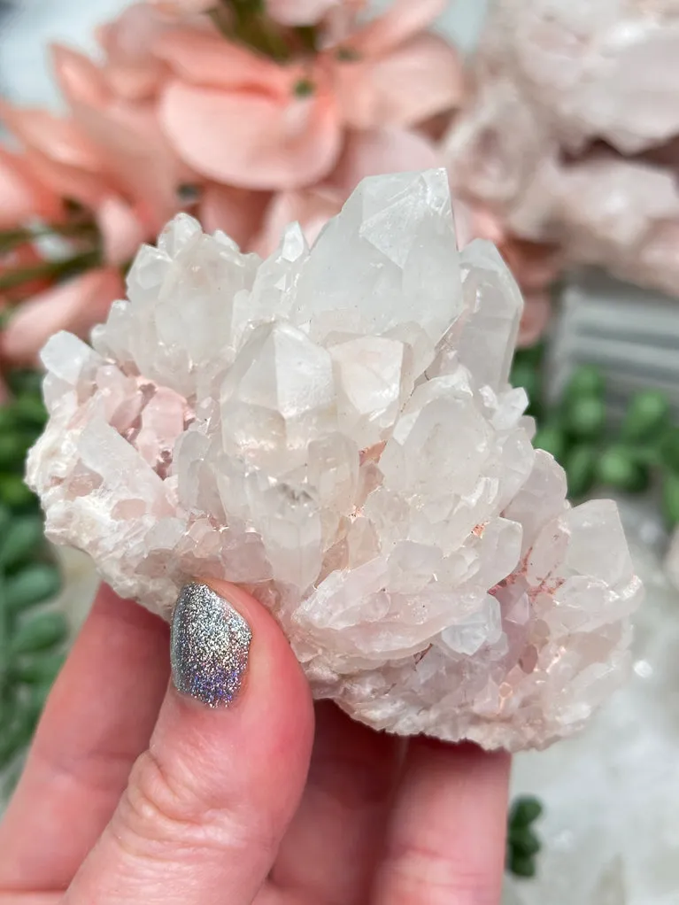 Pink Madagascar Quartz Clusters