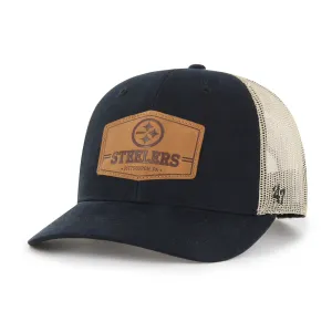 PITTSBURGH STEELERS RAWHIDE VELCRO '47 TRUCKER