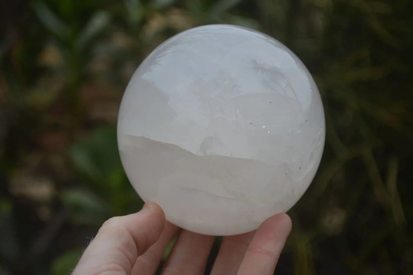 Polished Extra Large Girasol Pearl Quartz Ball  x 1 From Madagascar