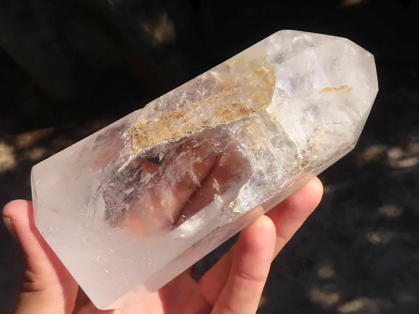 Polished Lovely Pair Of Clear Quartz Points x 2 From Madagascar