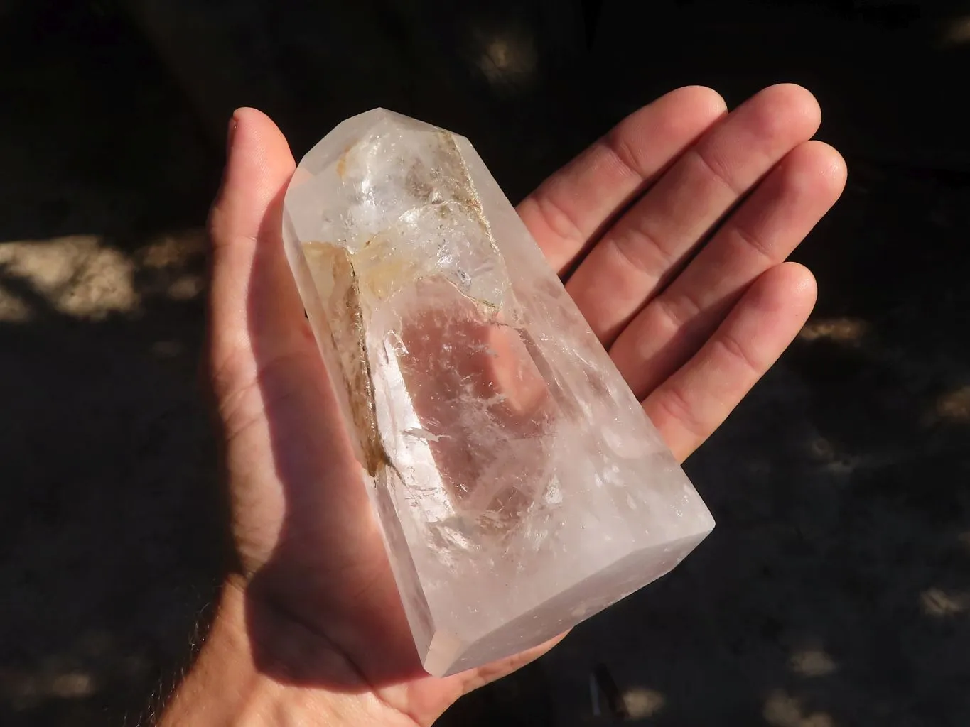 Polished Lovely Pair Of Clear Quartz Points x 2 From Madagascar