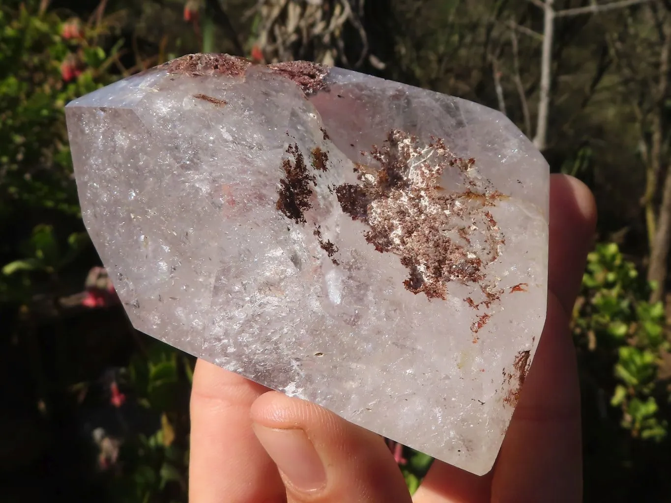 Polished Lovely Pair Of Clear Quartz Points x 2 From Madagascar