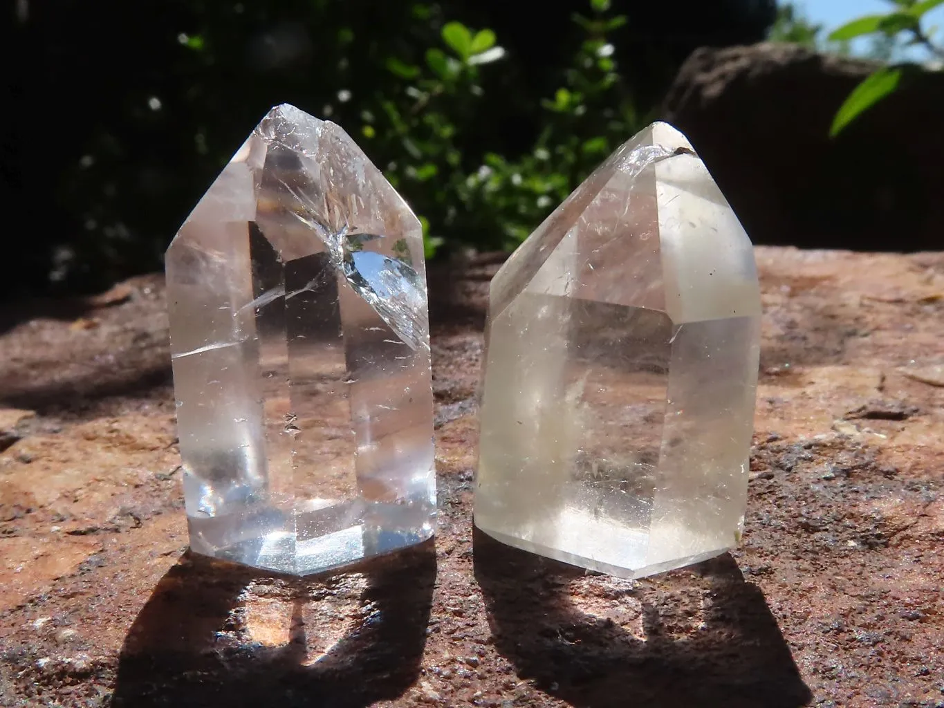 Polished Mini Optic Quartz Crystal Points x 42 From Madagascar