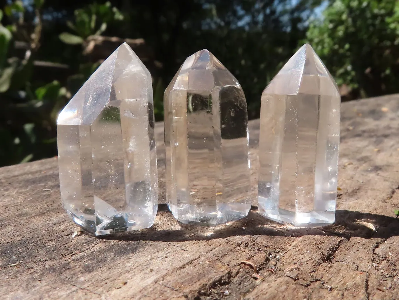 Polished Mini Optic Quartz Crystal Points x 42 From Madagascar