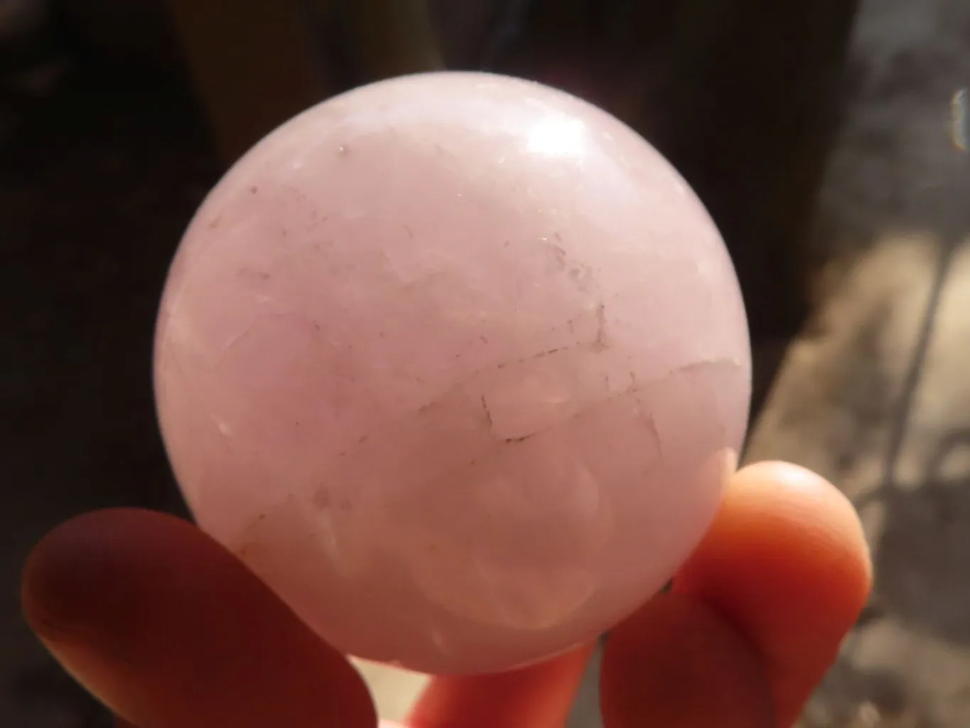 Polished Rare Blue Star Rose Quartz Spheres x 4 From Ambatondrazaka, Madagascar