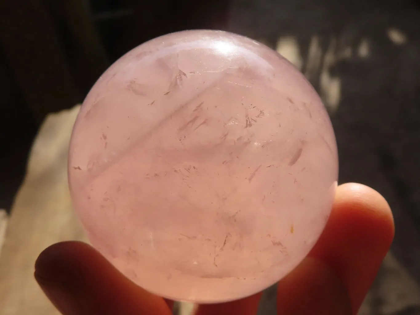 Polished Rare Blue Star Rose Quartz Spheres x 4 From Ambatondrazaka, Madagascar