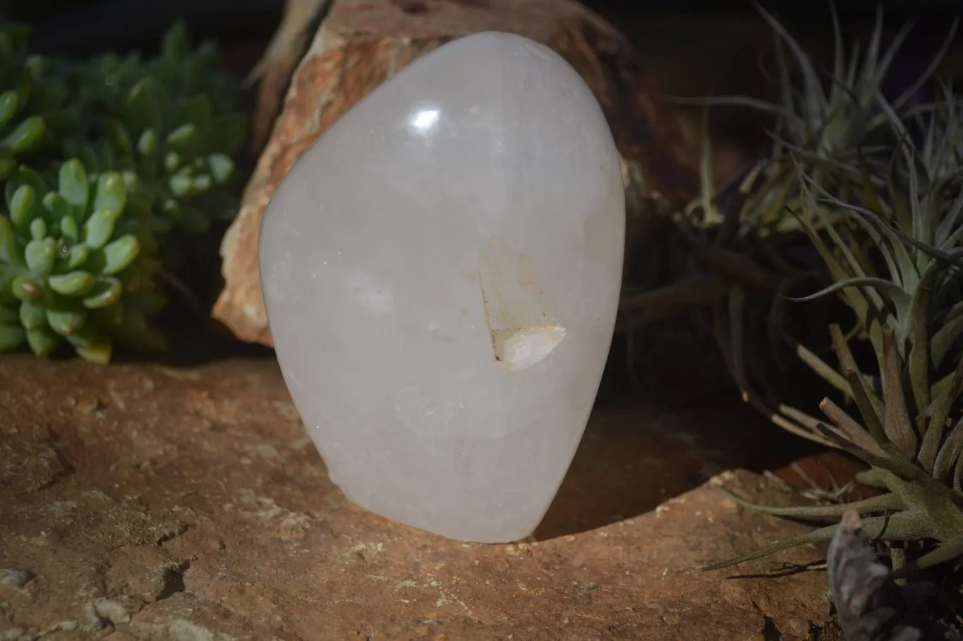 Polished Rock Crystal Quartz Standing Free Forms x 4 From Ambatondrazaka, Madagascar