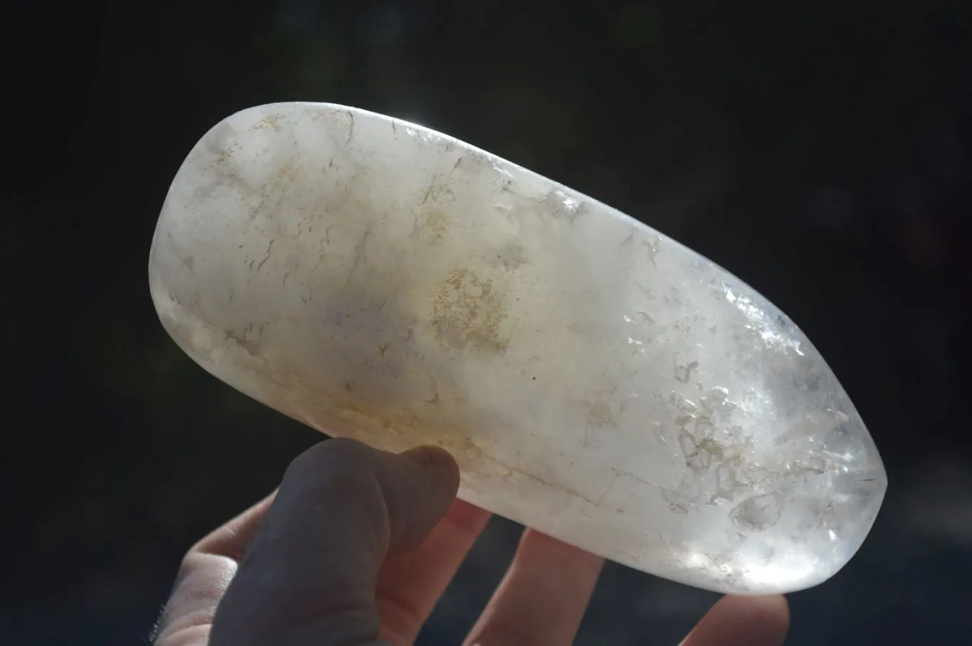 Polished Rock Crystal Quartz Standing Free Forms x 4 From Ambatondrazaka, Madagascar