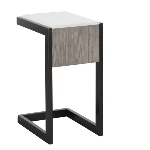 Pure Modern - C-Table with Quartz Top - Moonstone