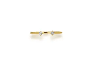 Rachel Reid Open Diamond Dot Ring