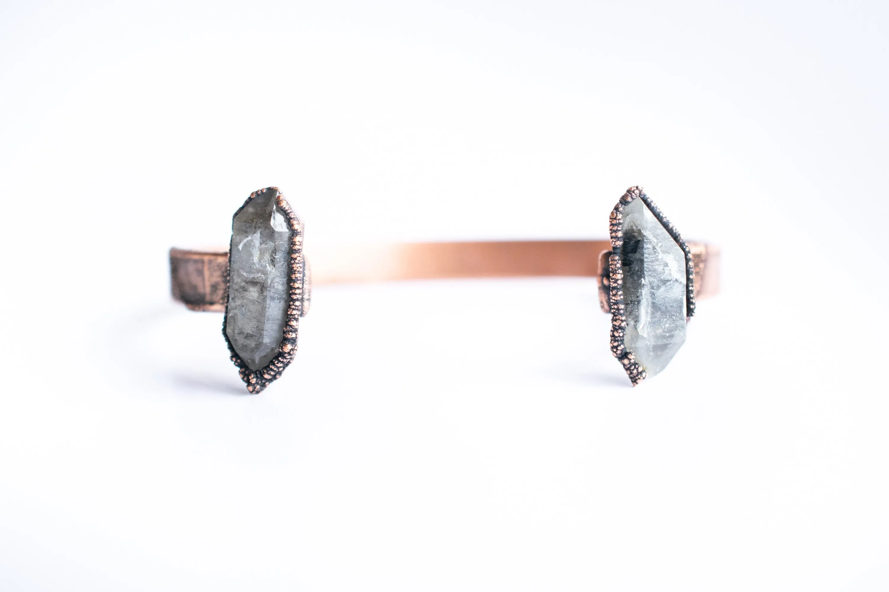 Raw Anthraxolite Cuff | Raw Mineral Cuff