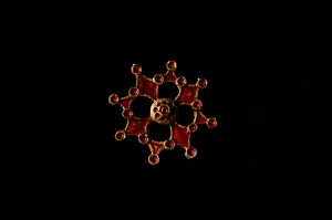 Roman Red Enamel Brooch - Y-13