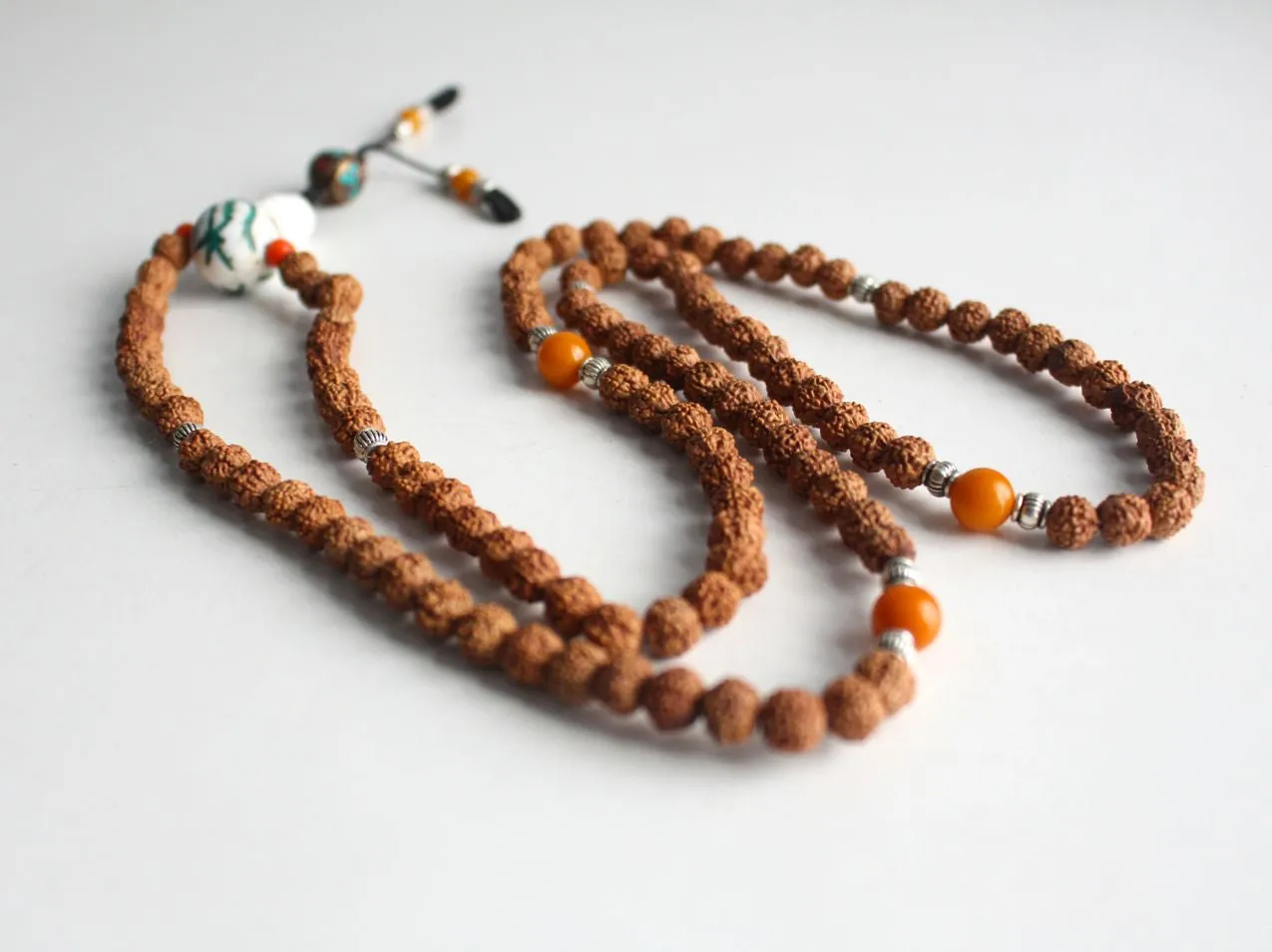 Shiva Rudraksha Mala with Conch Guru