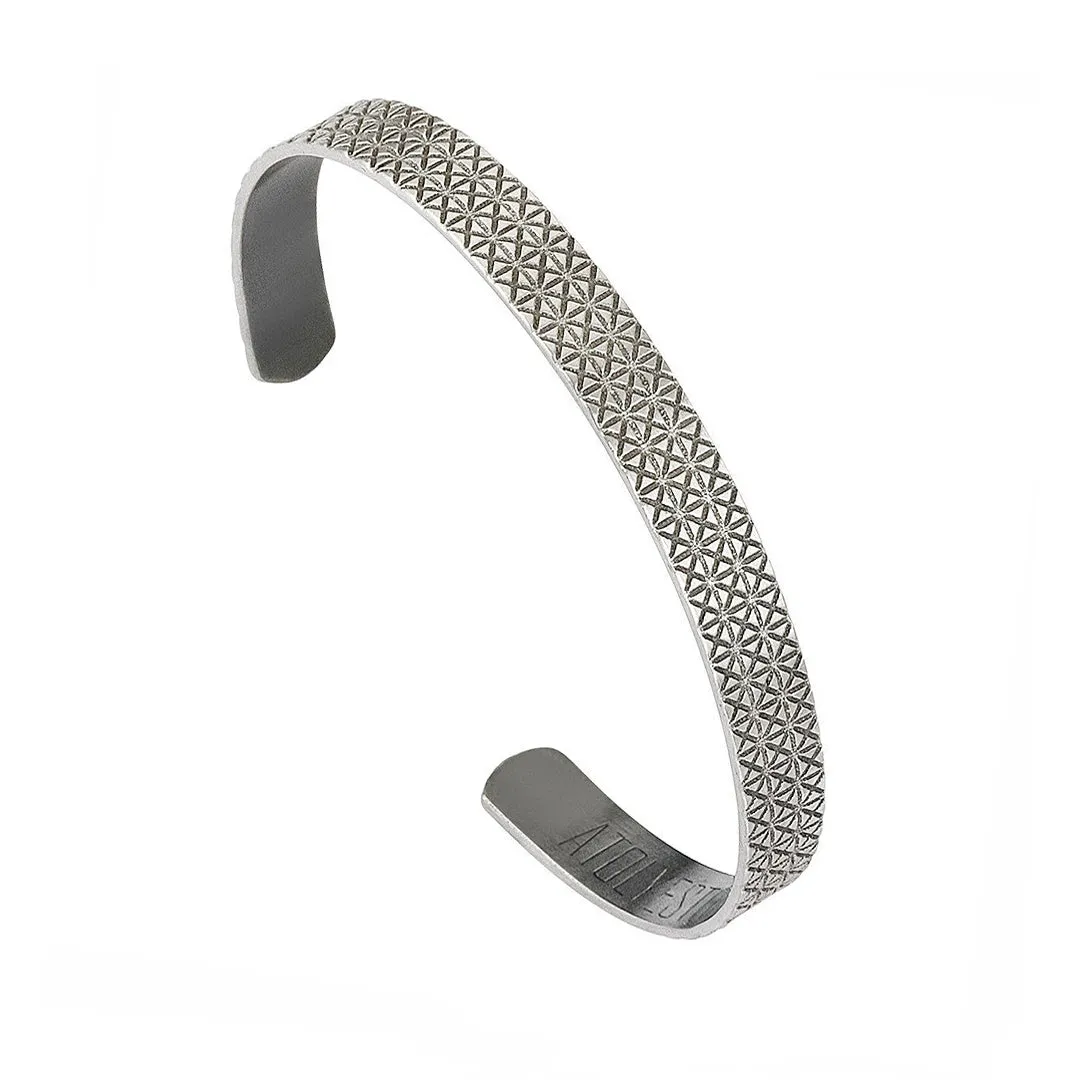 Signature Cuff Bracelet - Solid Silver