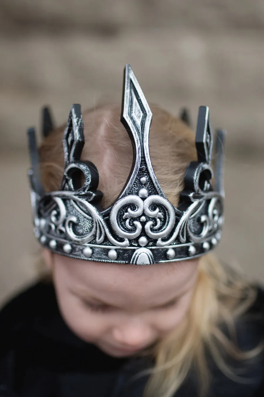 Silver & Black Medival Crown