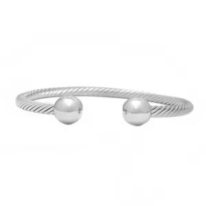 Silver Open Cuff Bracelet