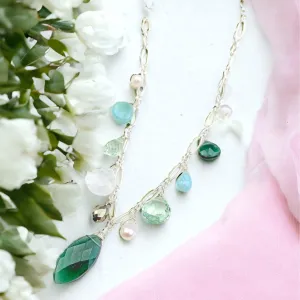 Siren Emerald Quartz & Gemstone Medley Necklace