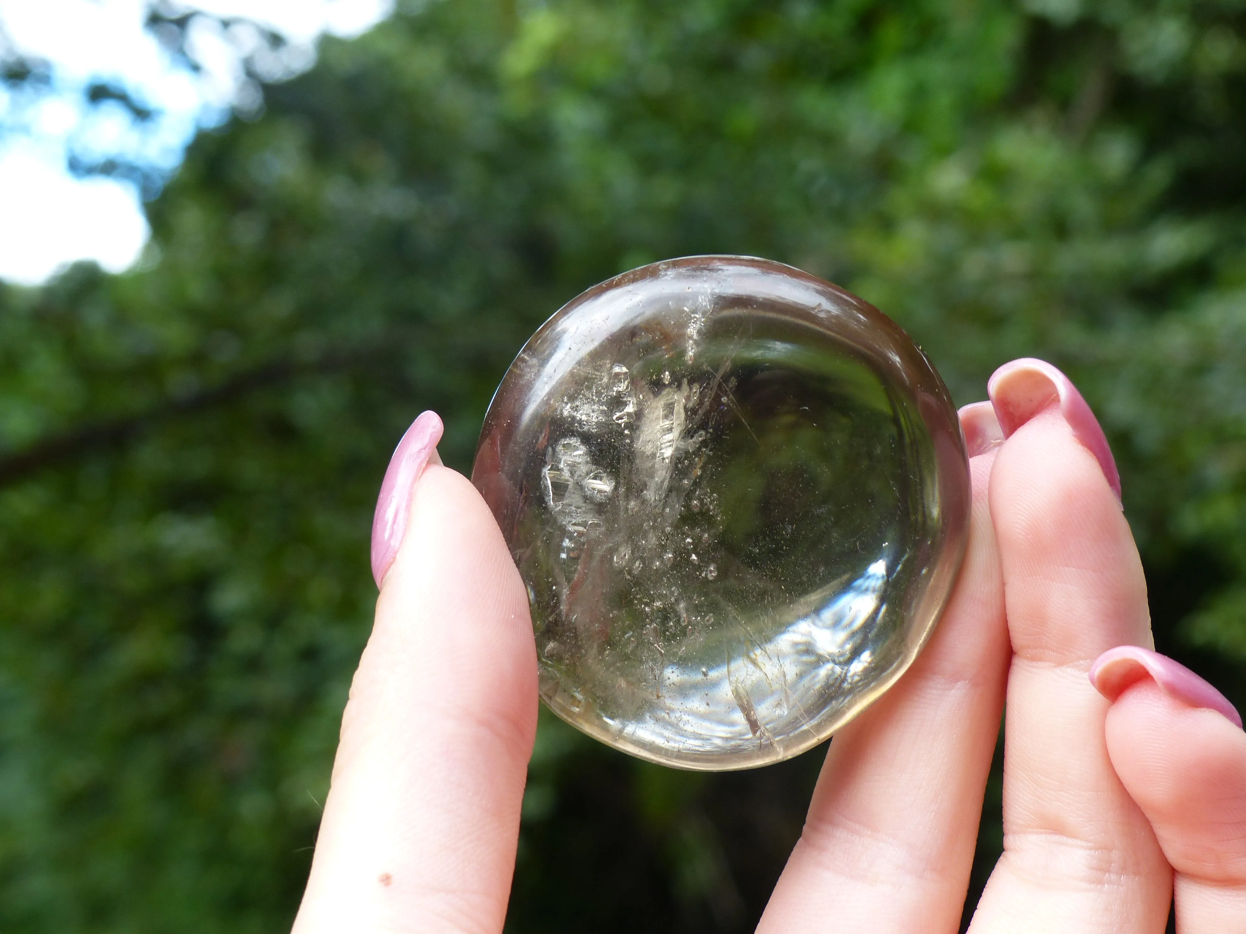 Smoky Quartz Palm Stone (#6)