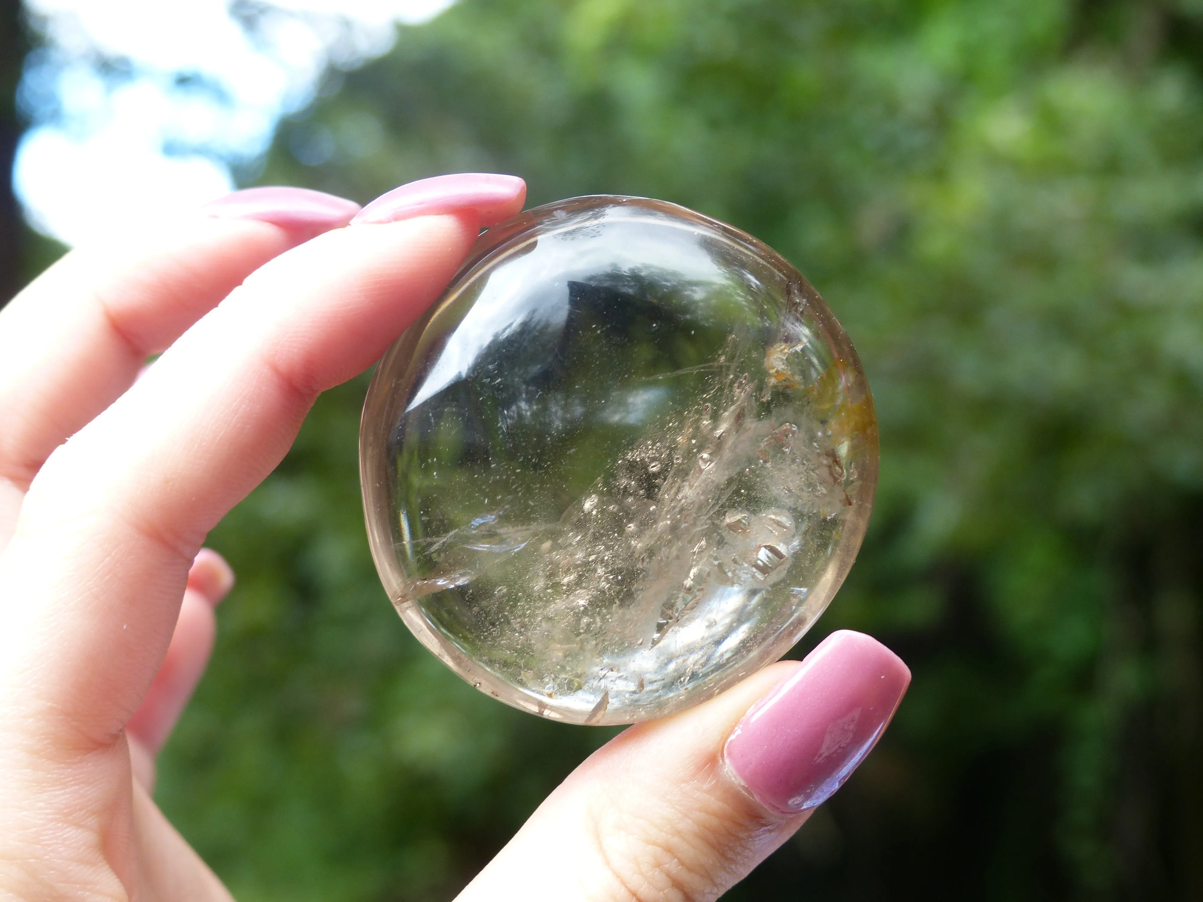 Smoky Quartz Palm Stone (#6)