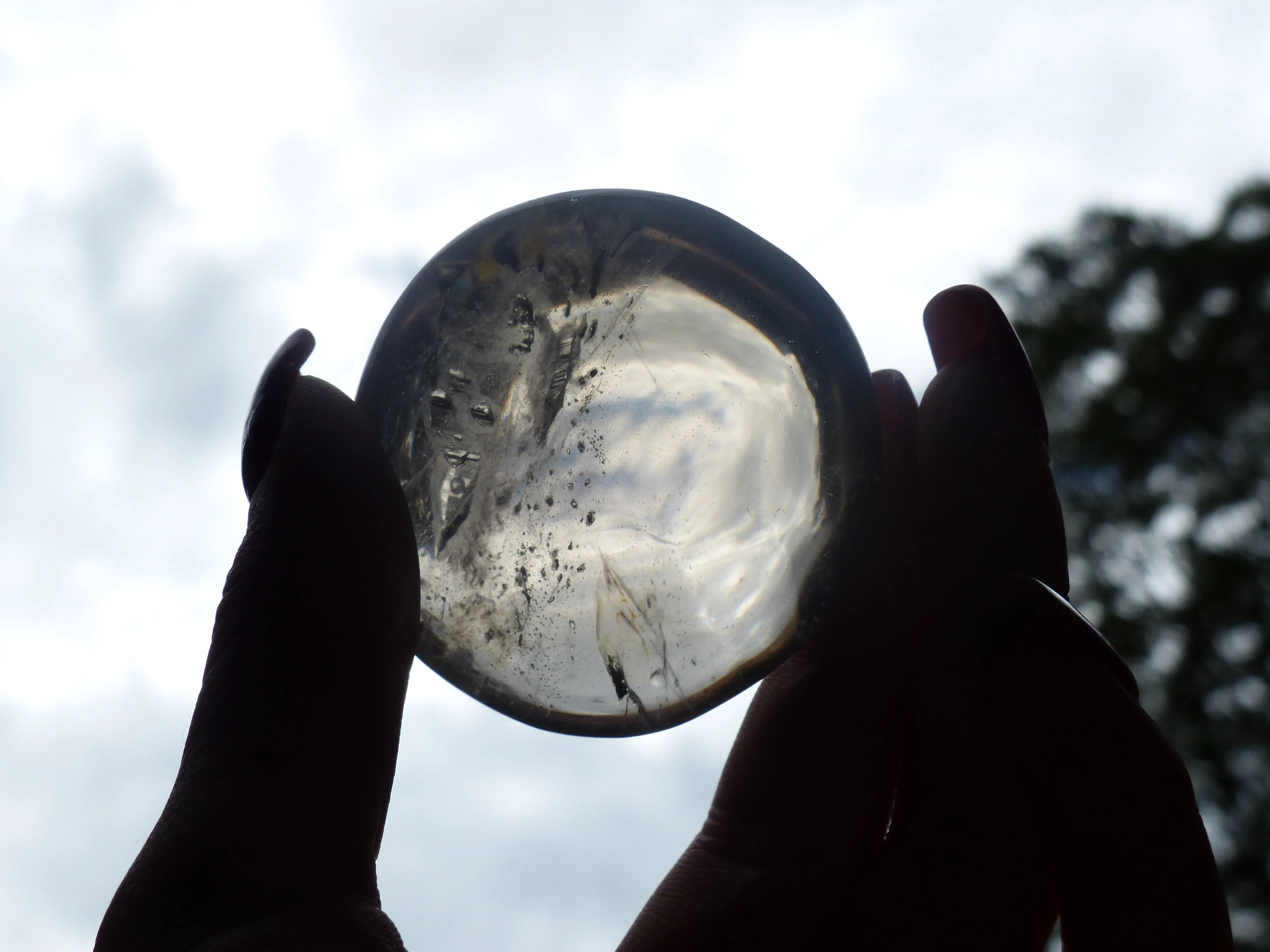 Smoky Quartz Palm Stone (#6)