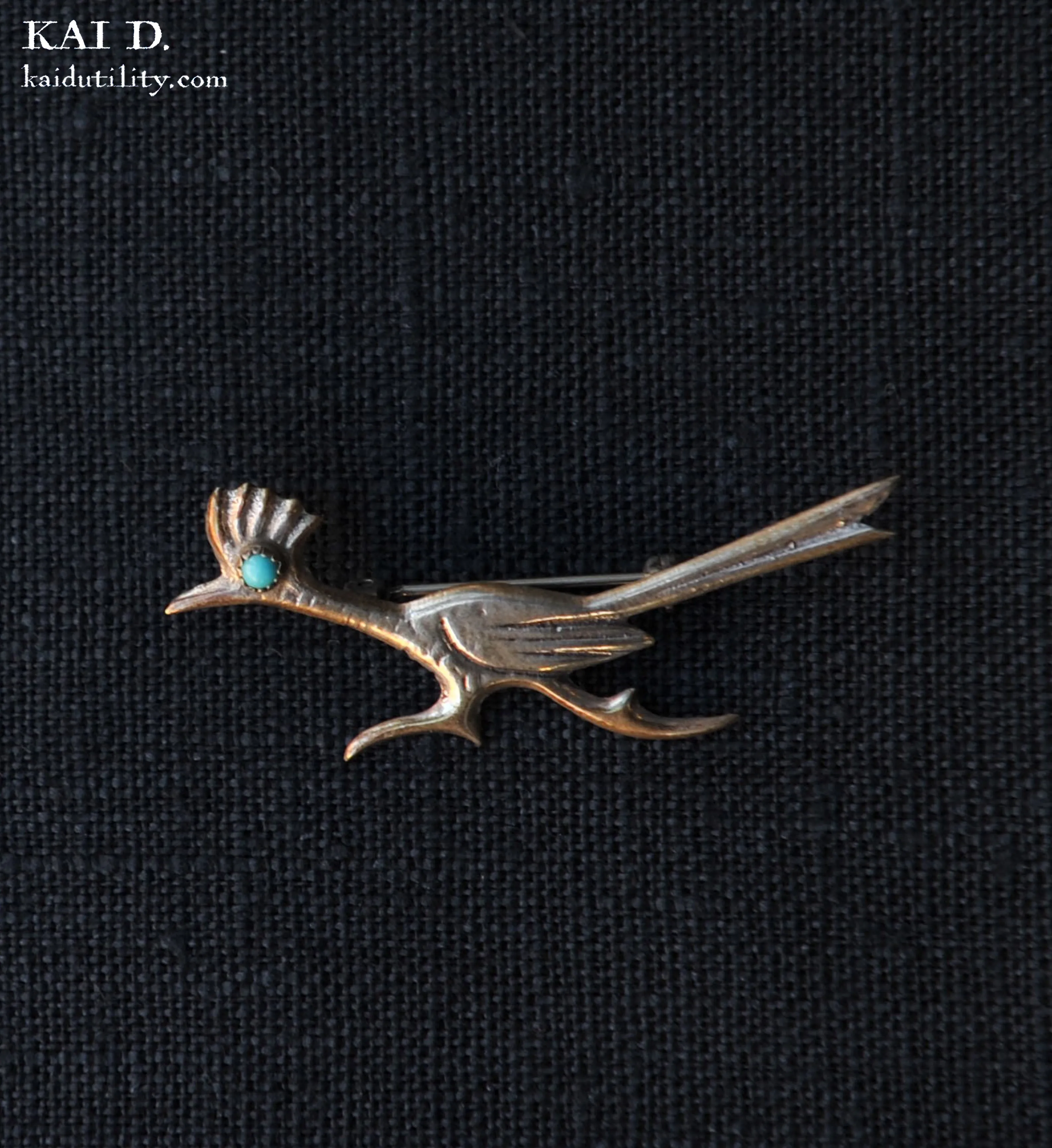 Sterling Silver Brooch - Road Runner IX