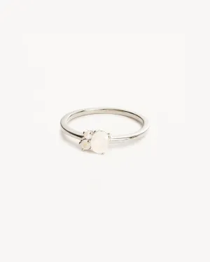 Sterling Silver Kindred Birthstone Ring - June