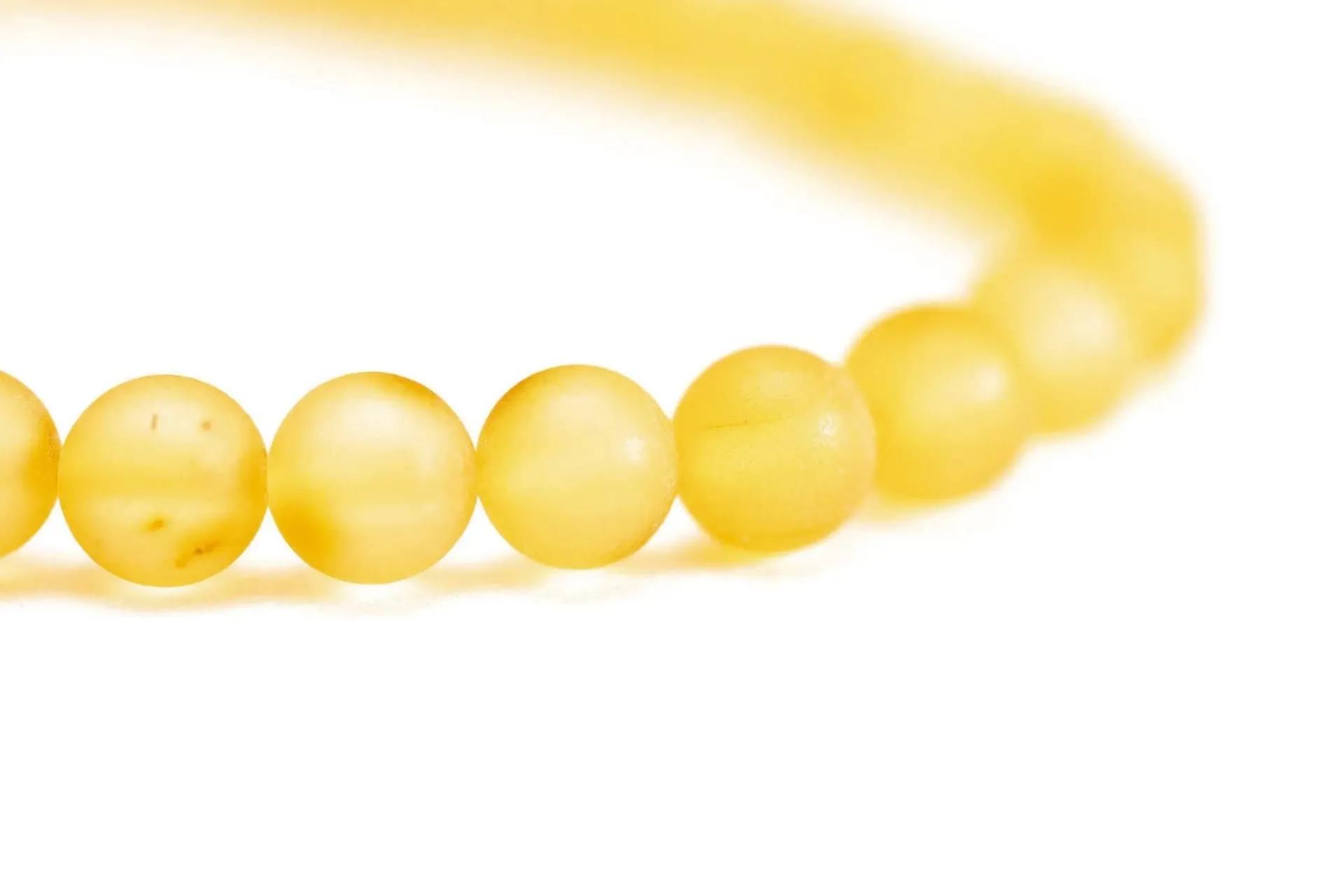 Yellow Amber Sphere Bracelet - Handcrafted Baltic Amber Jewelry | Elegant & Natural Gemstone Accessory