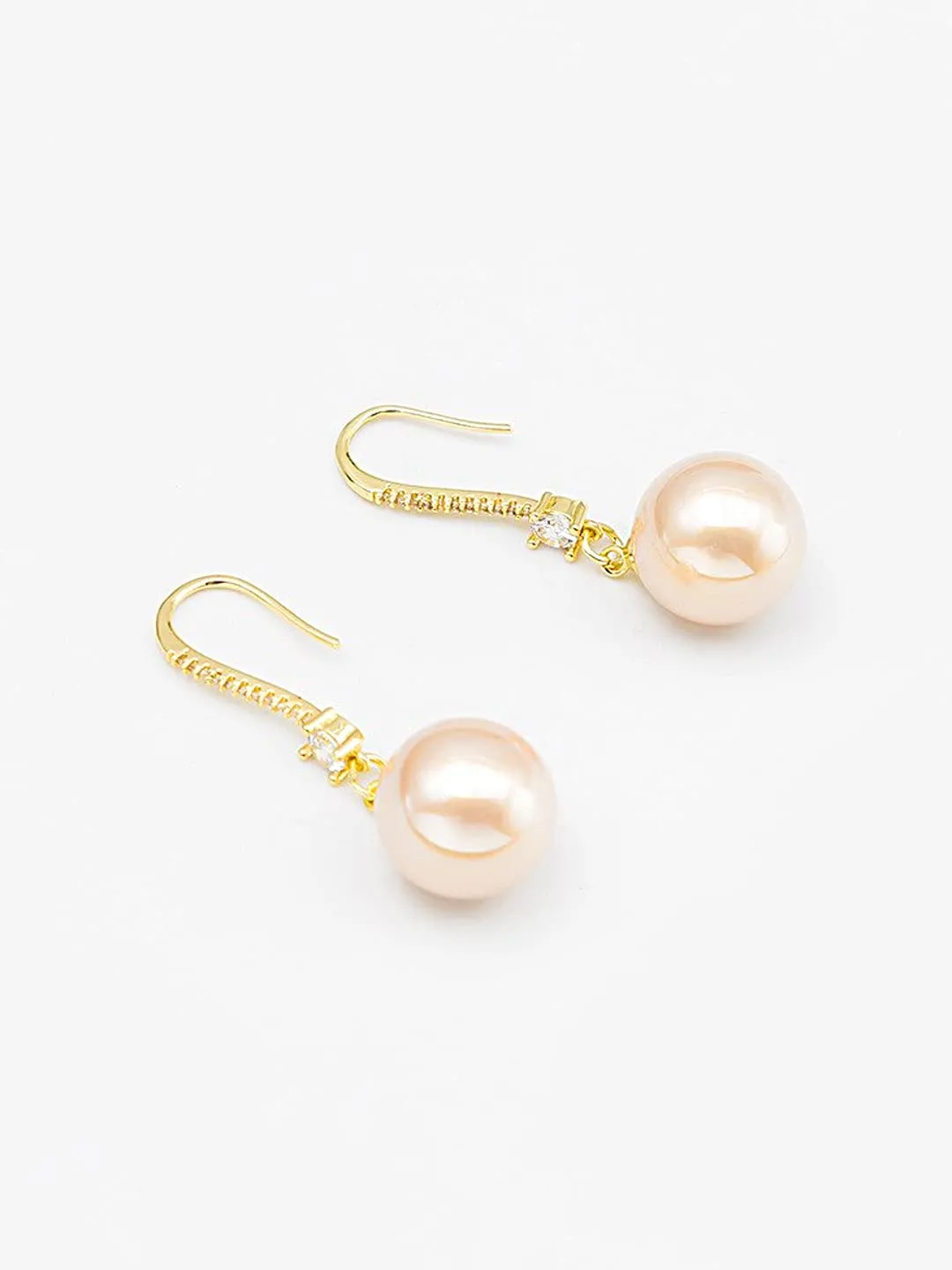 Yellow Chimes Earrings for Women and Girls Drop Earrings for Girls | Gold Plated Pearl Drop Earrings | Birthday Gift for girls and women Anniversary Gift for Wife