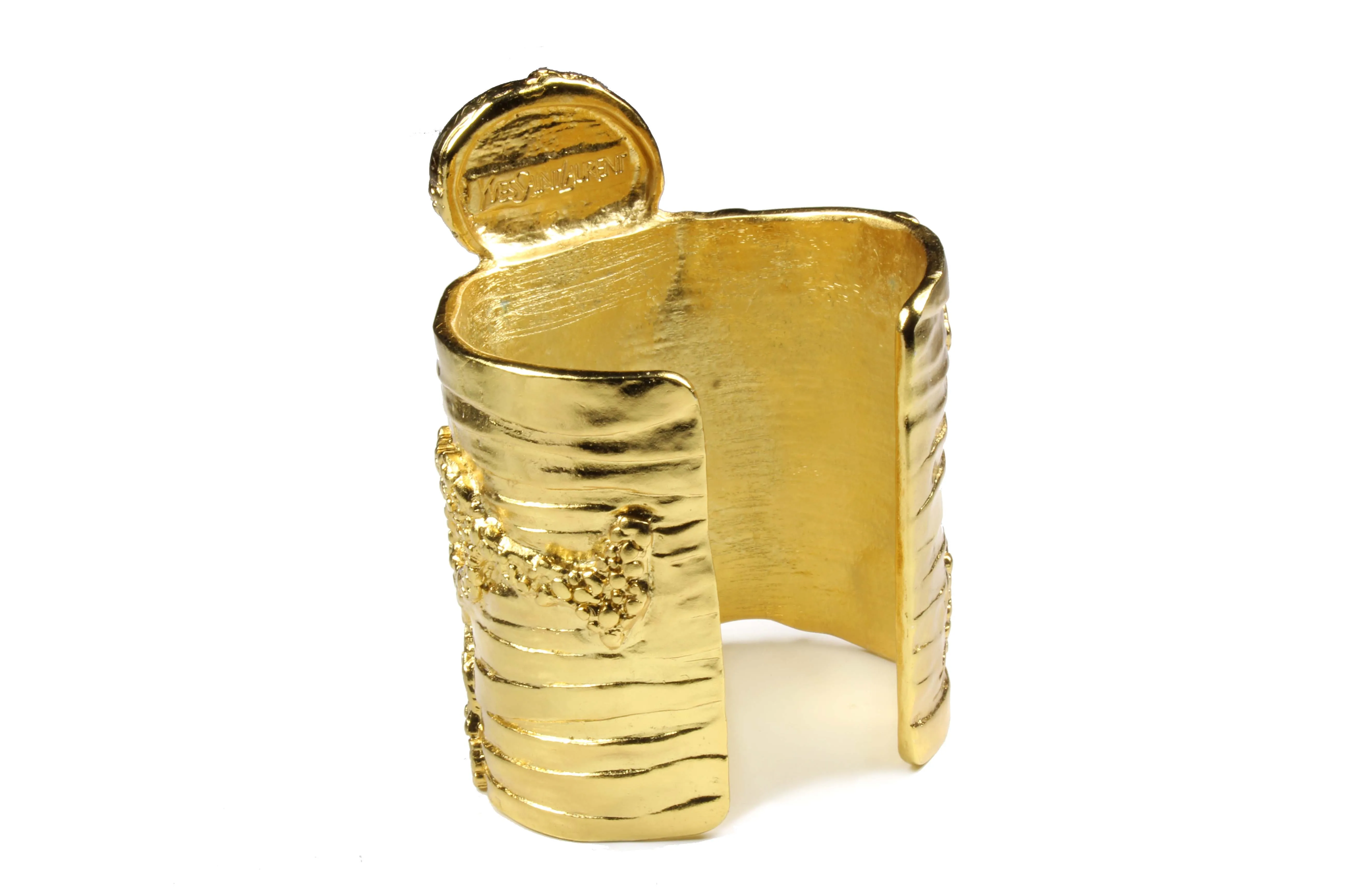 YVES SAINT LAURENT Rive Gauche Arty cuff bracelet